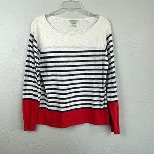 Orvis Women's Striped Long Sleeve 100% Cotton T-shirt - Size S